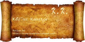 Kósz Kasztor névjegykártya